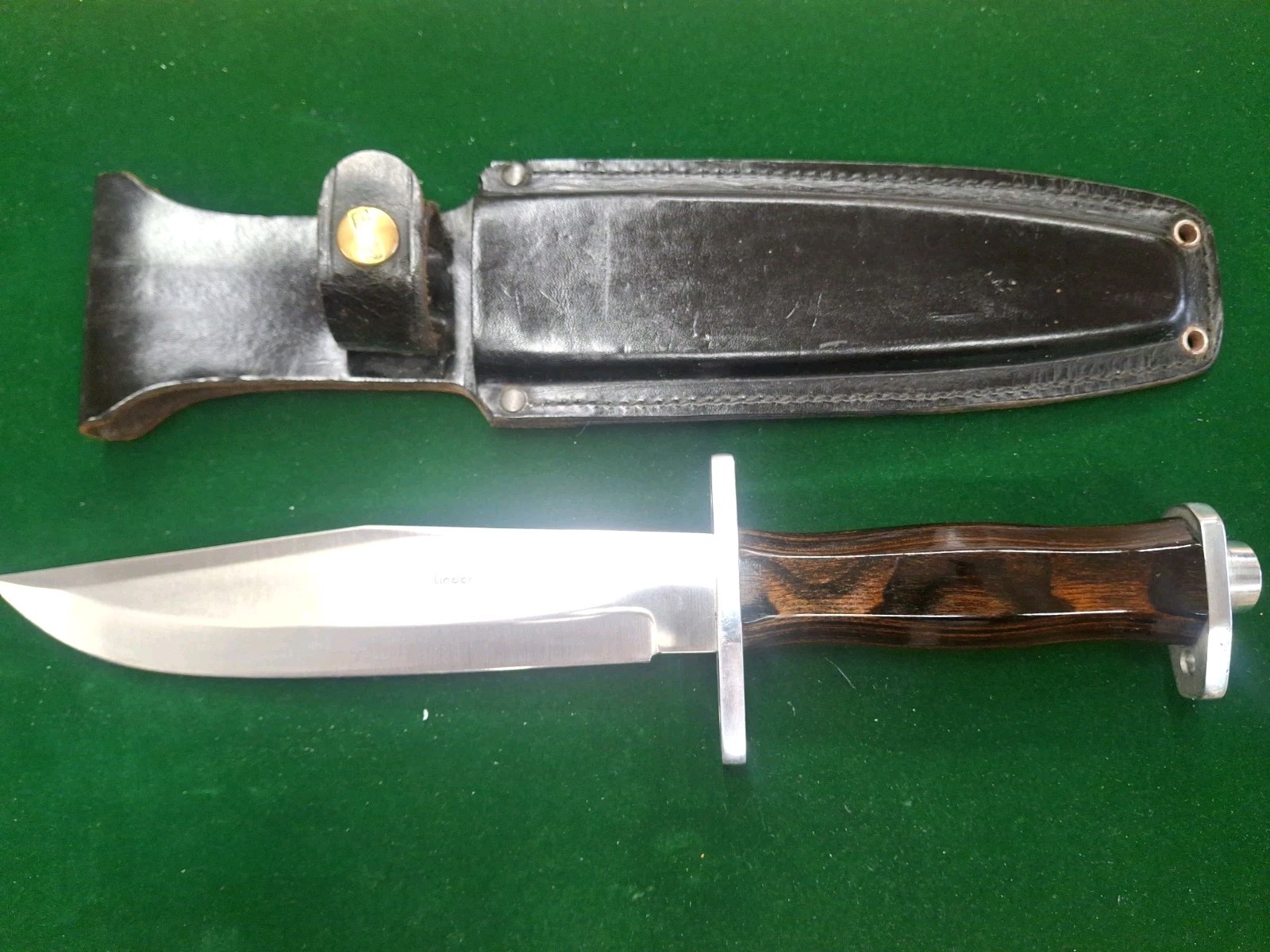 Vintage Linder Hawk Solingen German Fixed Blade Bowie Knife Excellent Condition