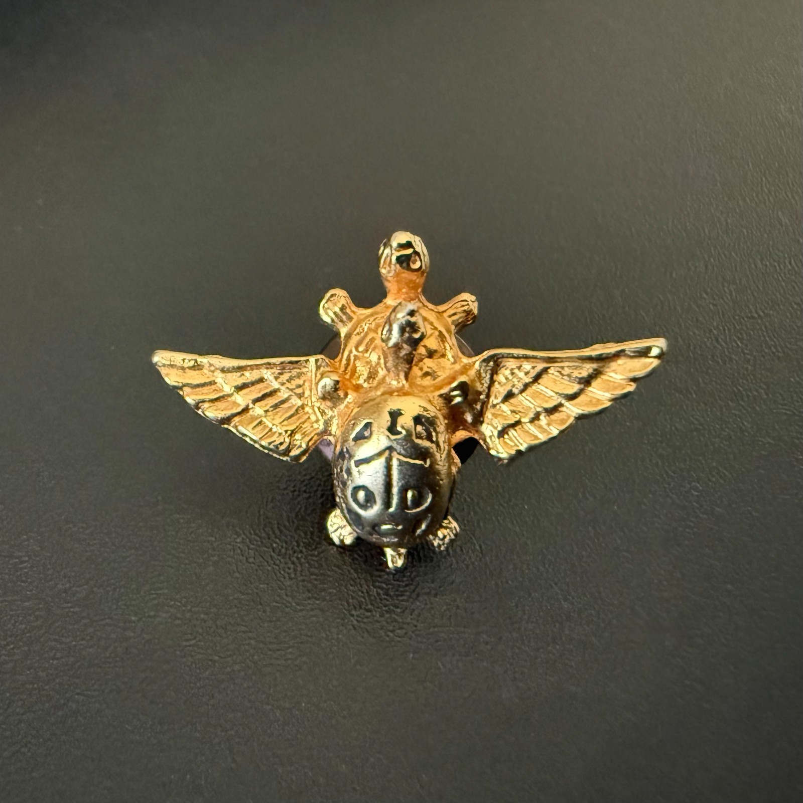 1960s Mercury Era Vintage Turtle Club Frat RARE Winged Pin YBYSAIA Ancient Order
