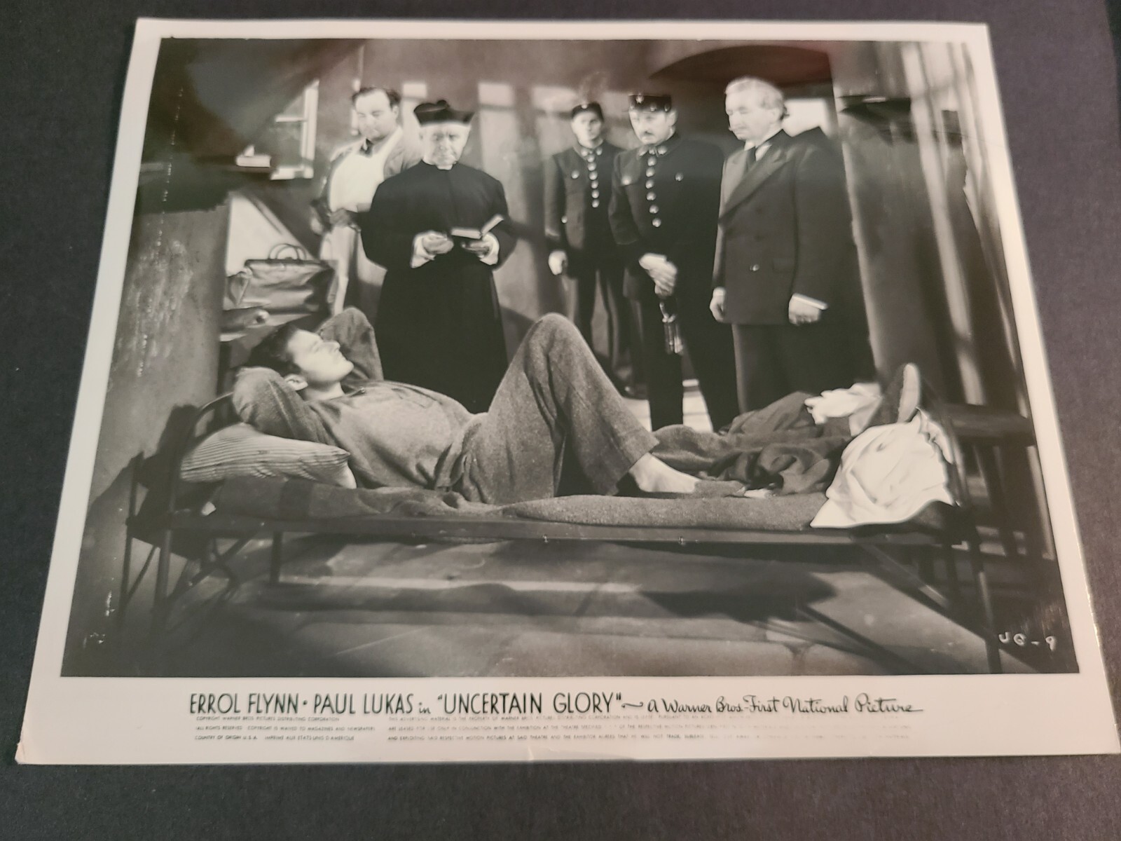 Vintage Movie Promo Press Photo Uncertain Glory Errol Flynn Paul Lukas Vintage Movie Promo Press Photo Uncertain Glory Errol Flynn Paul Lukas
