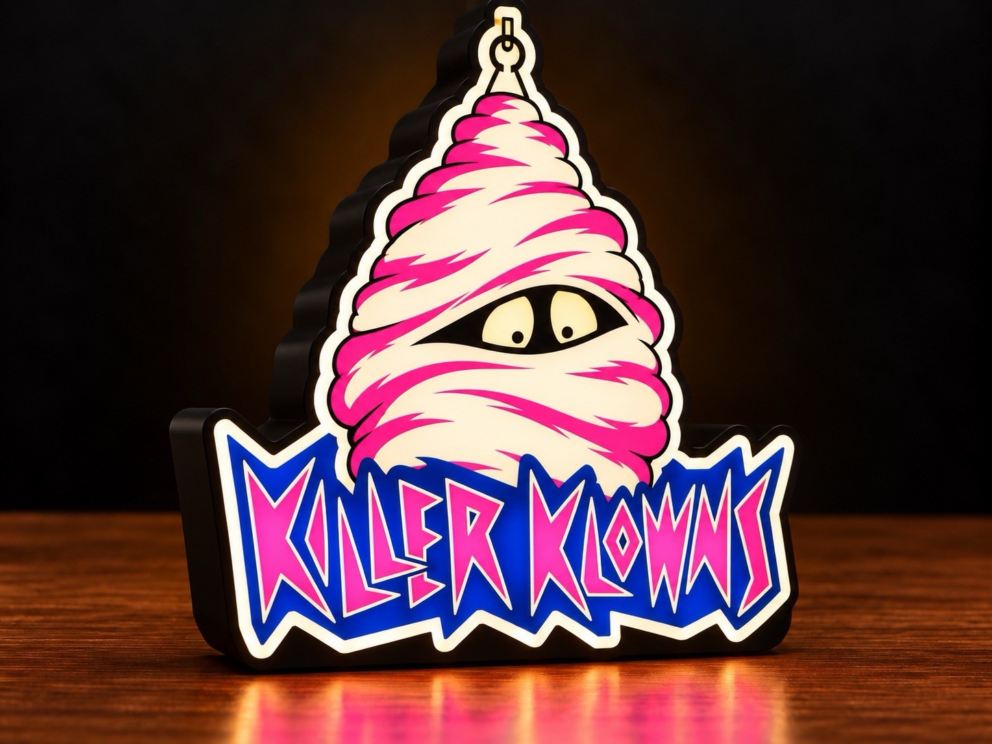 Killer Klowns From Outer Space Cotton Candy Cocoon 3D Printed Lightbox Killer Klowns From Outer Space Cotton Candy Cocoon 3D Printed Lightbox