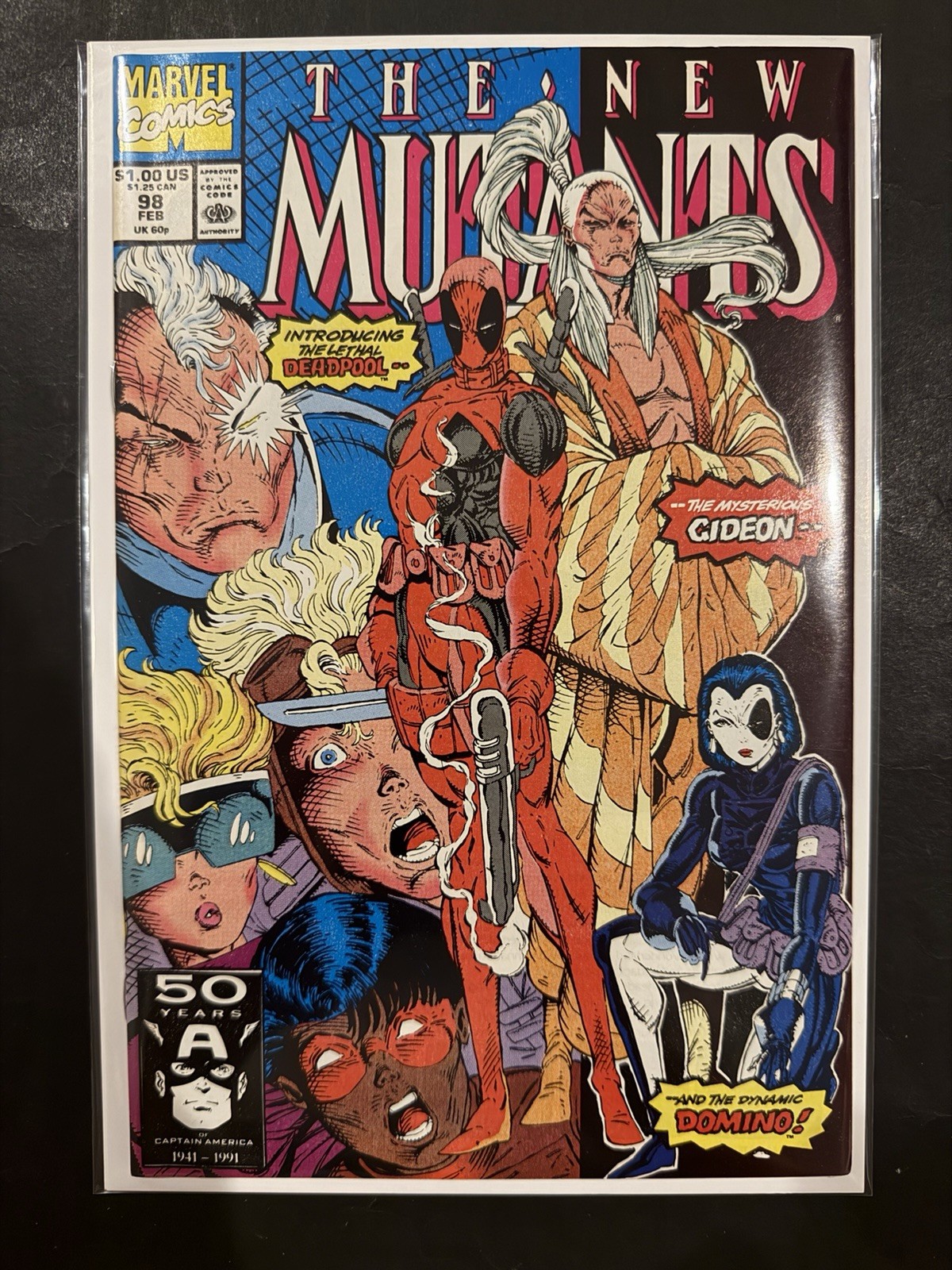 New Mutants #98 1st App Deadpool & Domino (Marvel Comics 1991) VF Rob Liefeld