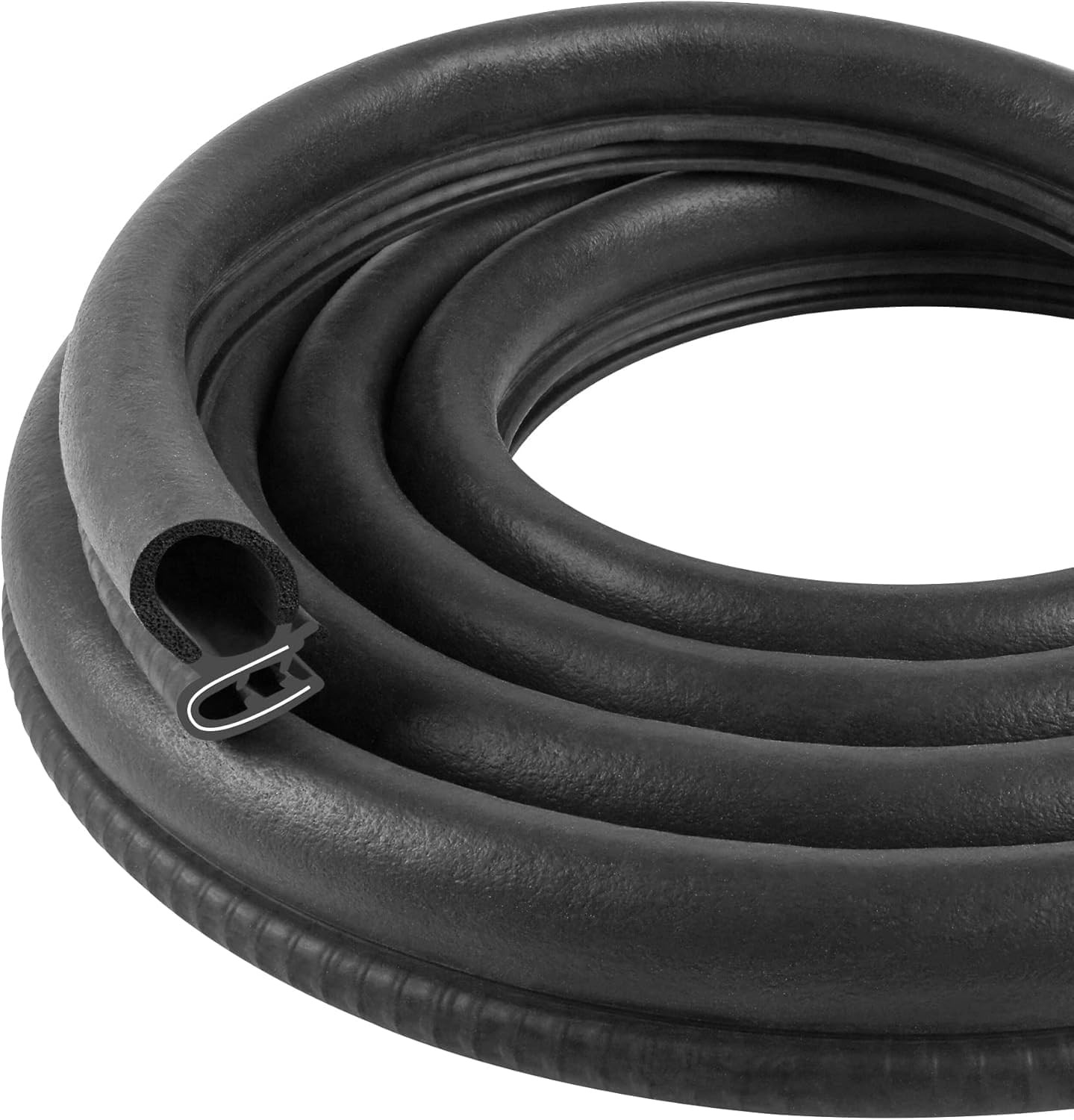 20Ft Car Door Weather Stripping Rubber Edge Trim Seal EPDM Bulb for Auto RV
