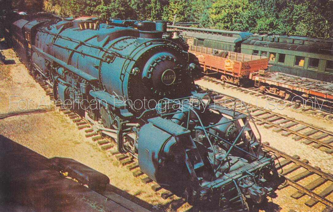NORFOLK & WESTERN #2156 2-8-8-2 Compound Articulated Locomotive Roanoke VA 12x18