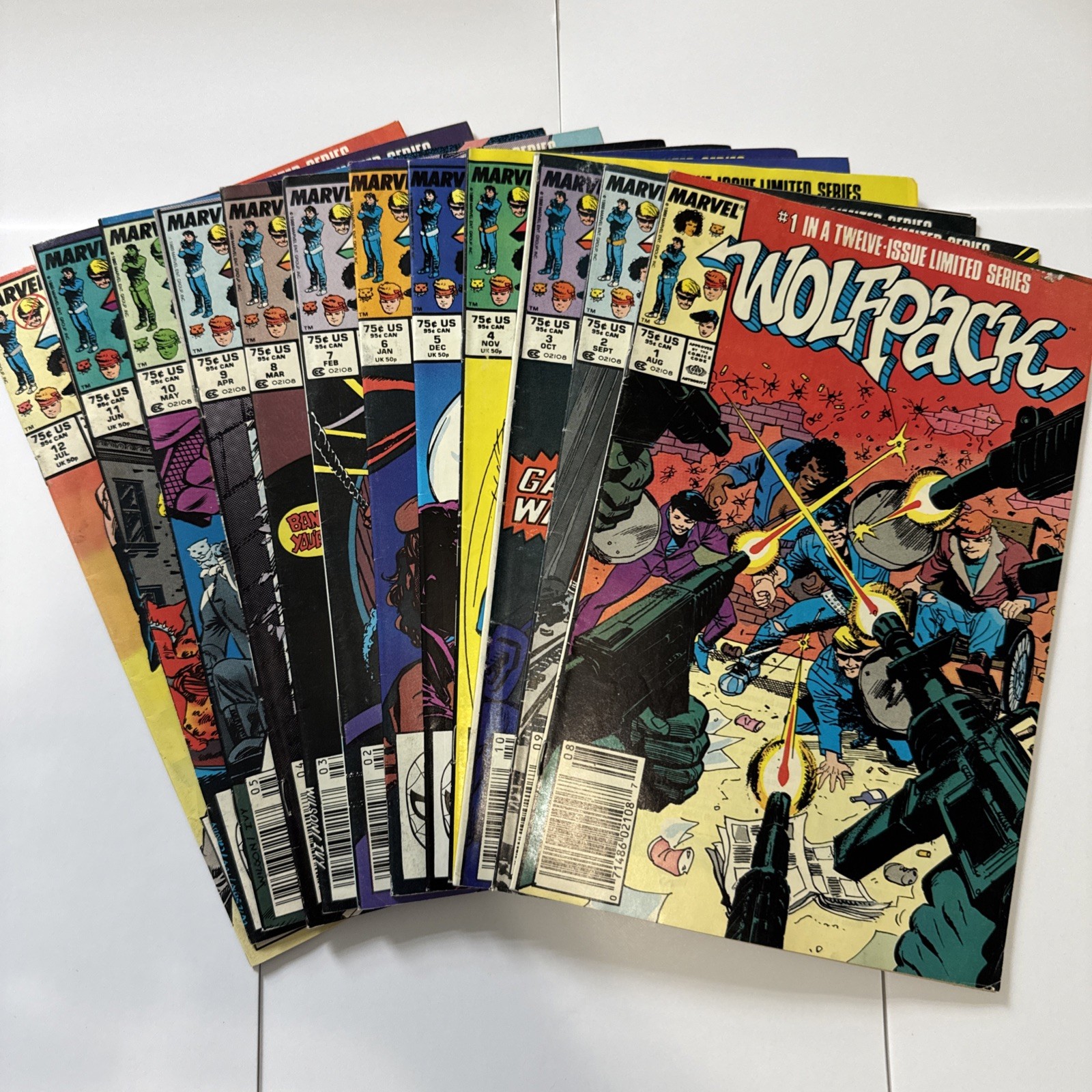Wolfpack #1-12 Complete Set (1988-1989) Marvel Comics Larry Hama