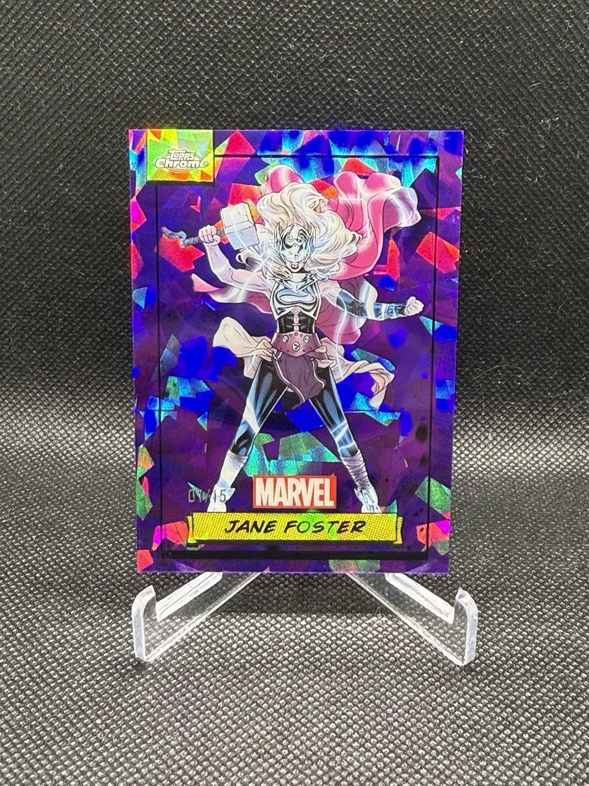2024 Topps Chrome Marvel Sapphire Purple #/15 Jane Foster PSA 9 MINT 2024 Topps Chrome Marvel Sapphire Purple #/15 Jane Foster PSA 9 MINT