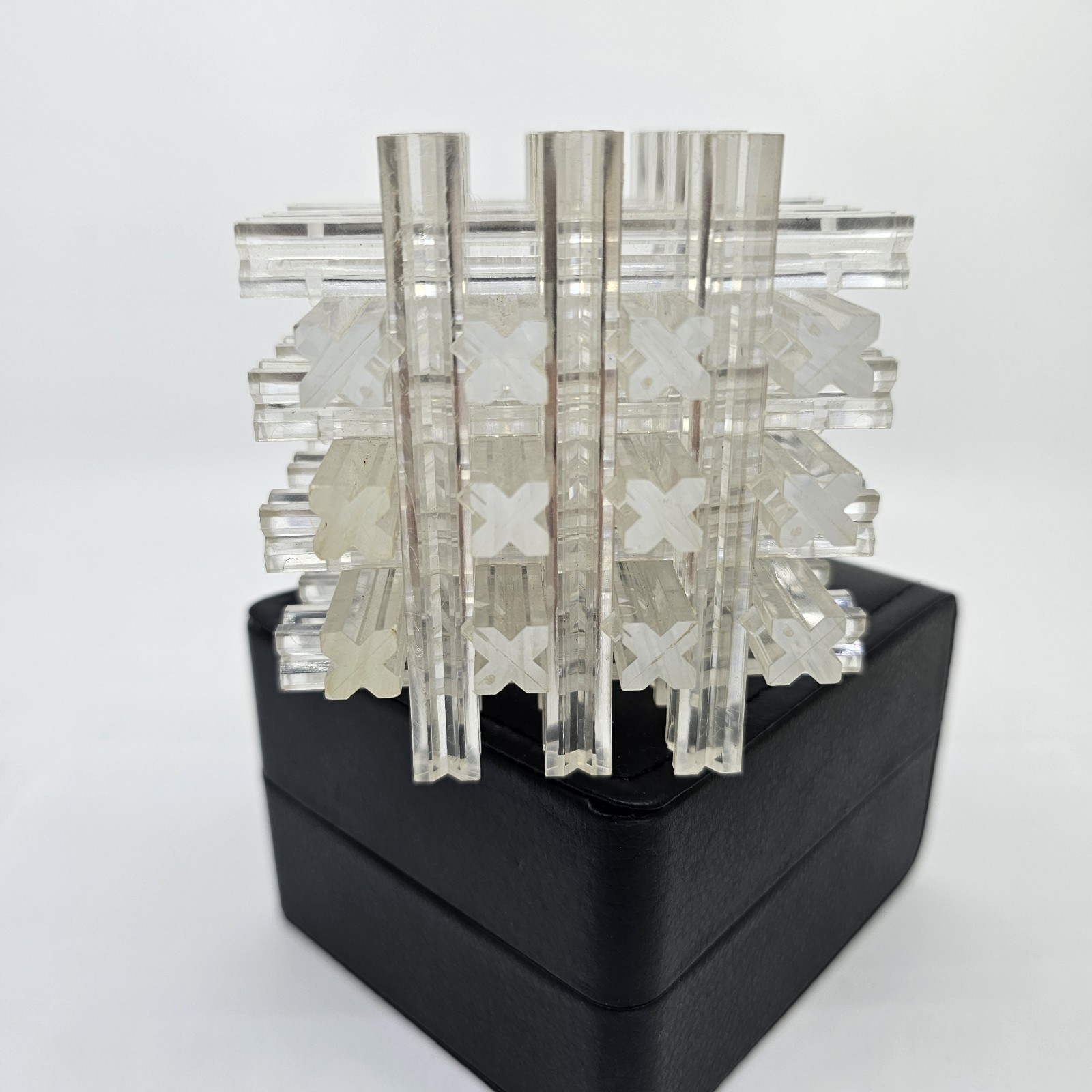 Vintage Lucite Interlocking Puzzle Cube