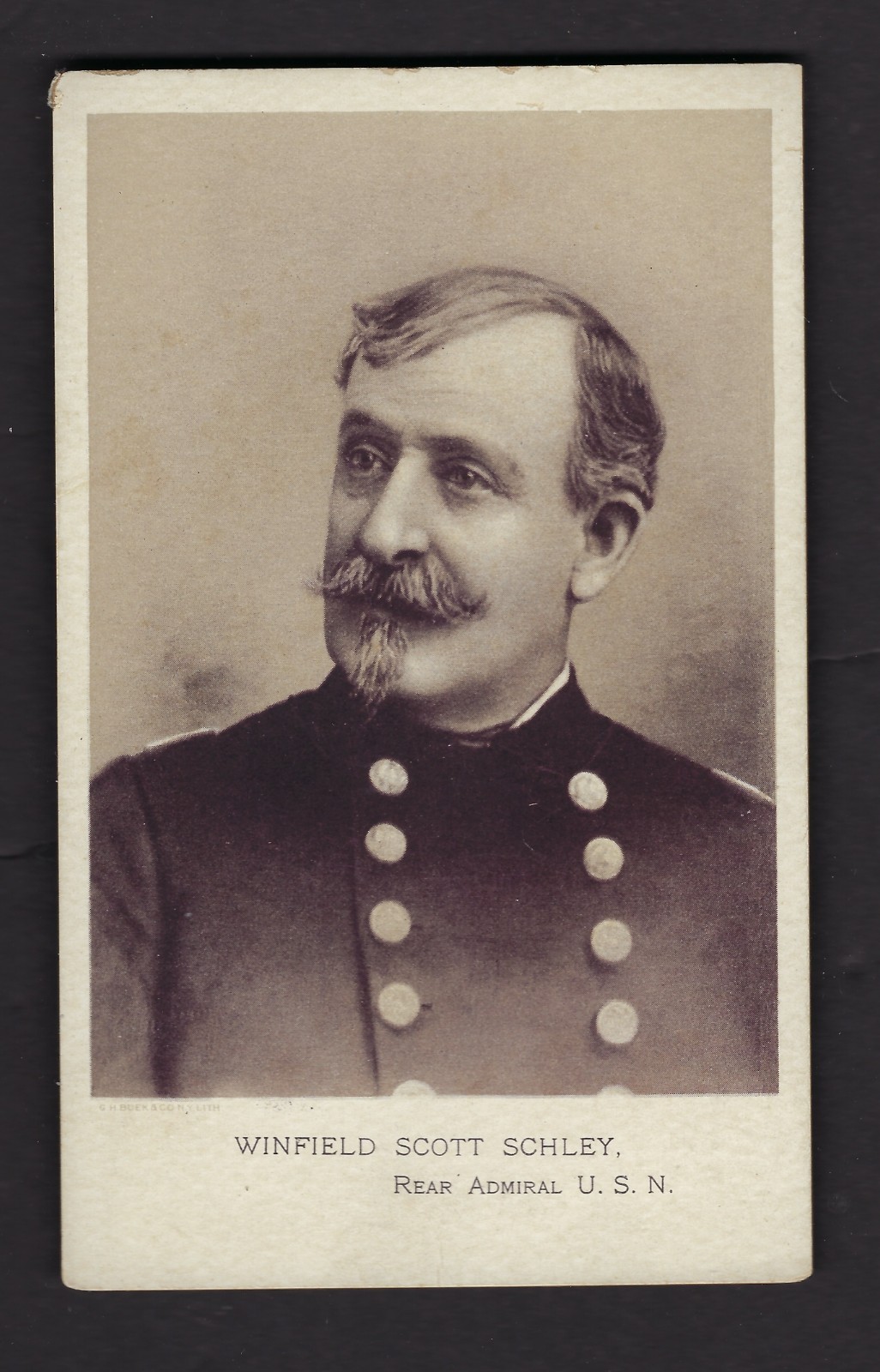 CIVIL WAR US NAVY ADMIRAL WINFIELD SCOTT SCHLEY FAIRBANKS FAIRY SOAP TRADE CARD