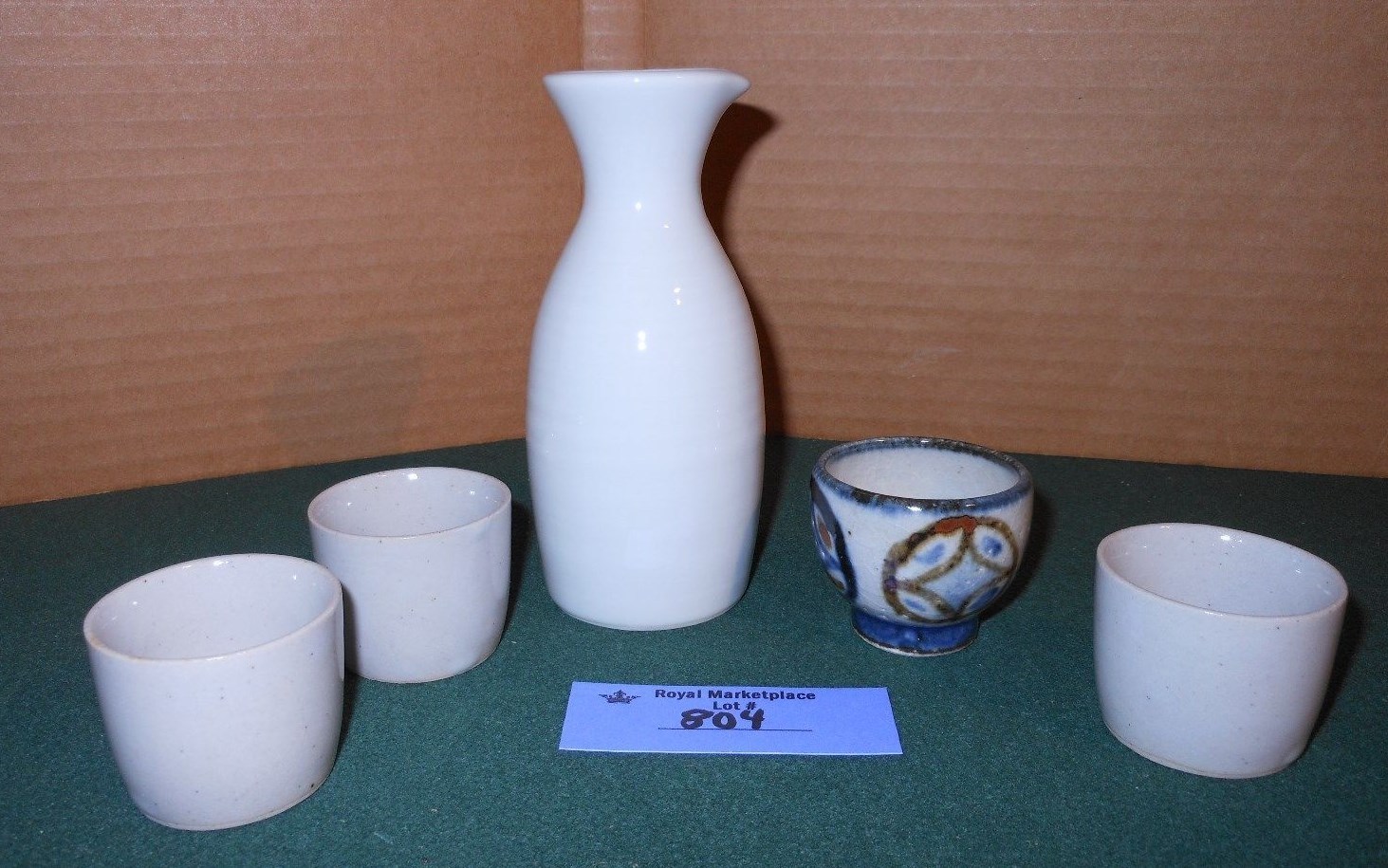 Ceramic SAKE SET Lot Vintage Ceramic SAKE SET Lot Vintage