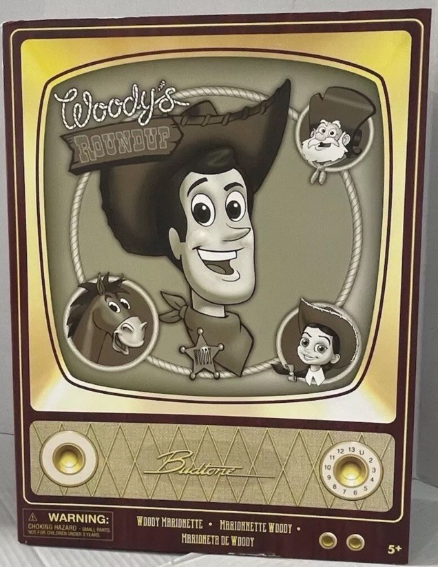 Disney Toy Story: Woody\'s Roundup - Woody Marionette Doll NIB Retro Budtone TV