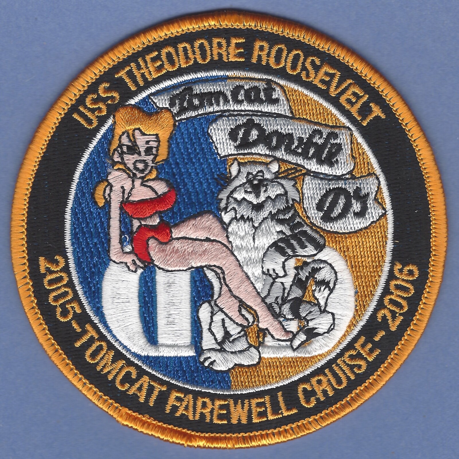 CVN-71 USS THEODORE ROOSEVELT TOMCAT FAREWELL CRUISE 2005-2006 PATCH