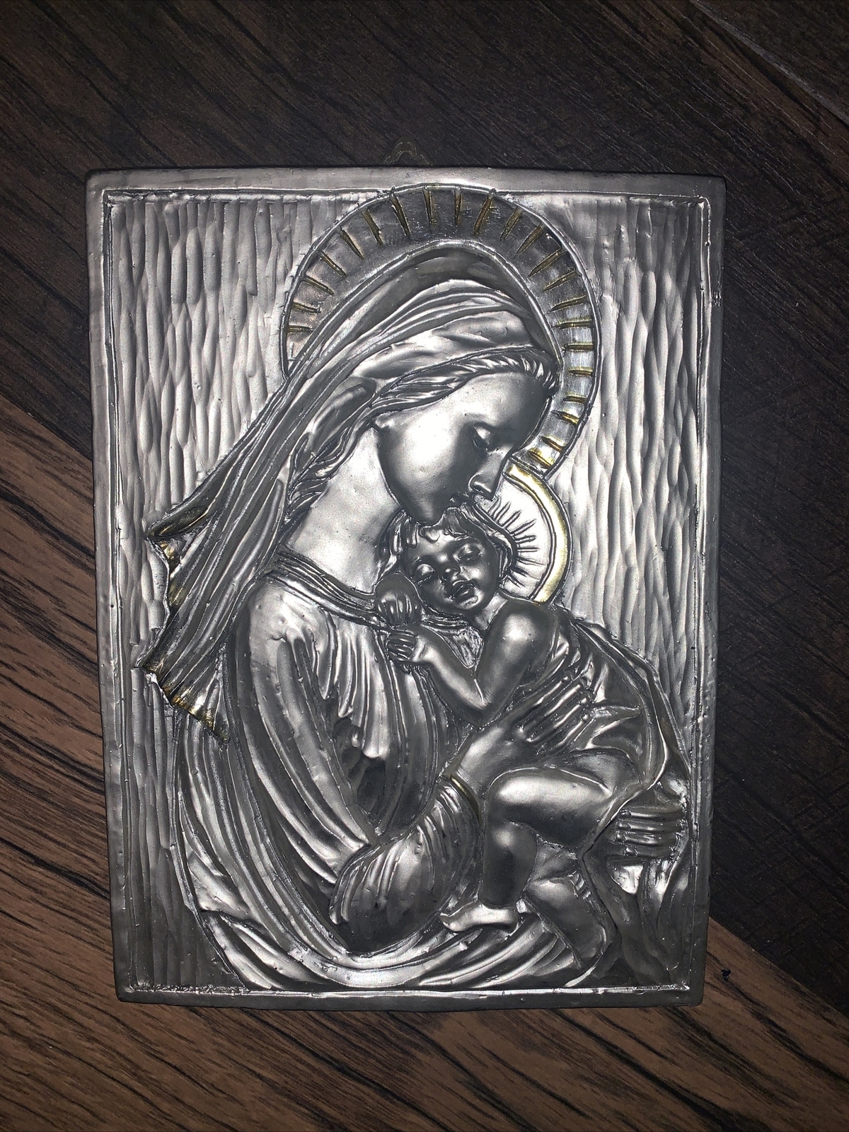 RR Roman Italy Mary & Baby Jesus Wall Hanging 