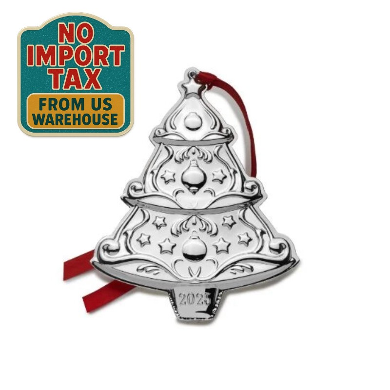 Gorham 2025 Christmas Tree Ornament, Sterling Silver, 9th Edition, NEW in Box Gorham 2025 Christmas Tree Ornament, Sterling Silver, 9th Edition, NEW in Box