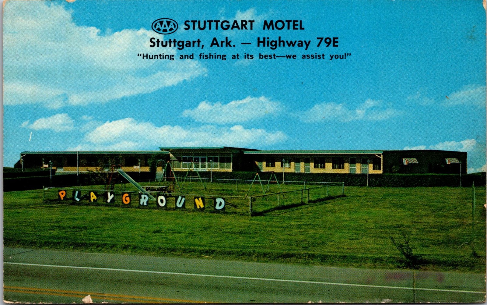 Stuttgart Motel Postcard Stuttgart Ark Highway 79E AAA Mailed 1967 7c Stuttgart Motel Postcard Stuttgart Ark Highway 79E AAA Mailed 1967 7c