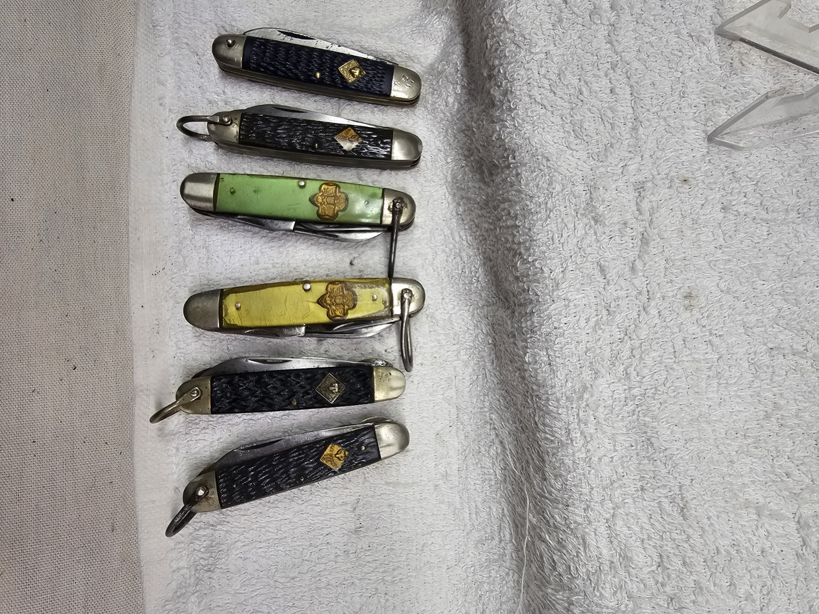 Lot of 6 vintage Boy7Girl scout knives Lot of 6 vintage Boy7Girl scout knives