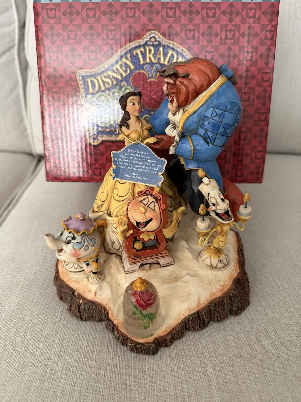 Disney Traditions Jim Shore Beauty & The Beast A Tale as Old As Time w/ Box