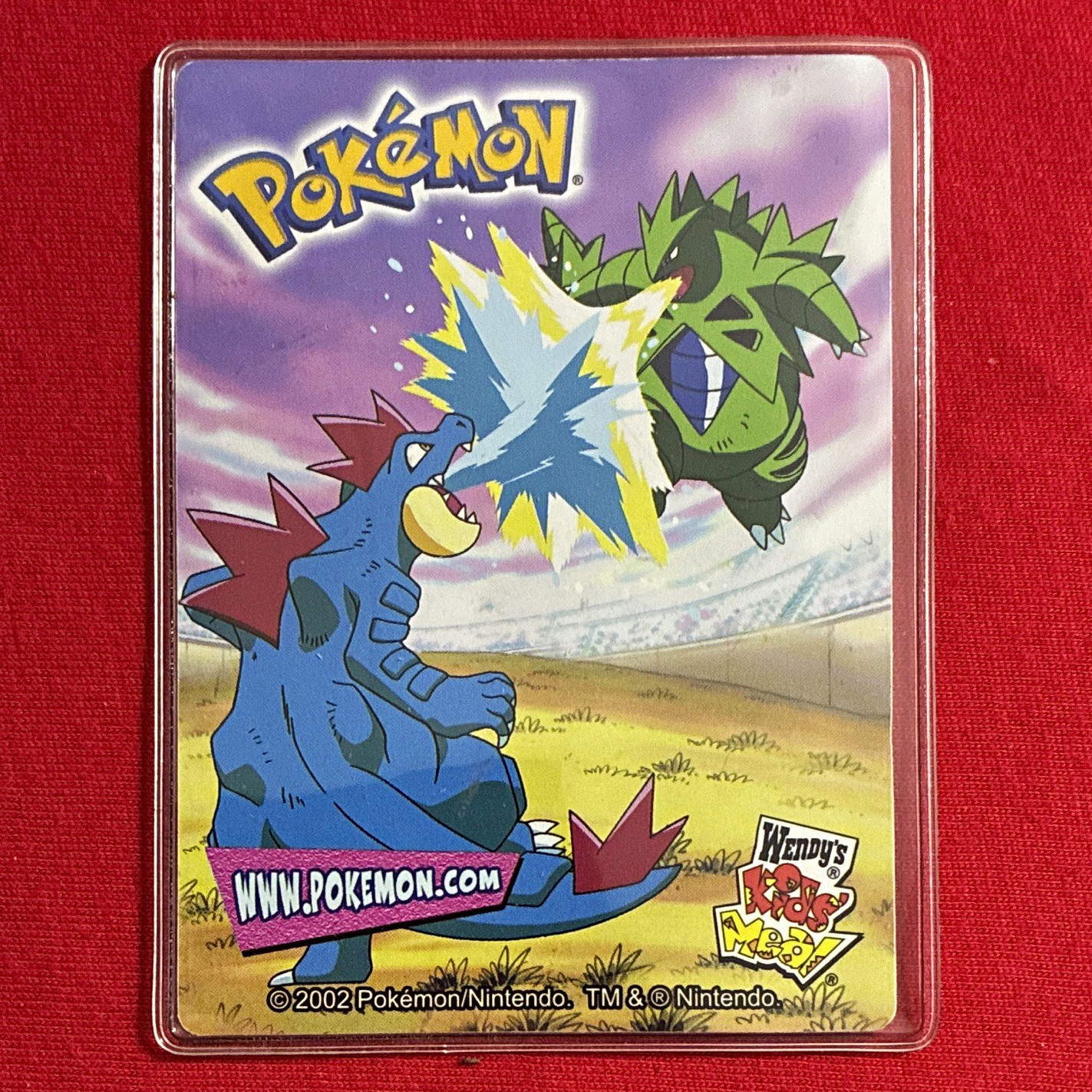 2002 Wendy's Pokémon Charizard Wendy's Kids Meal Card 02/15 English Insert