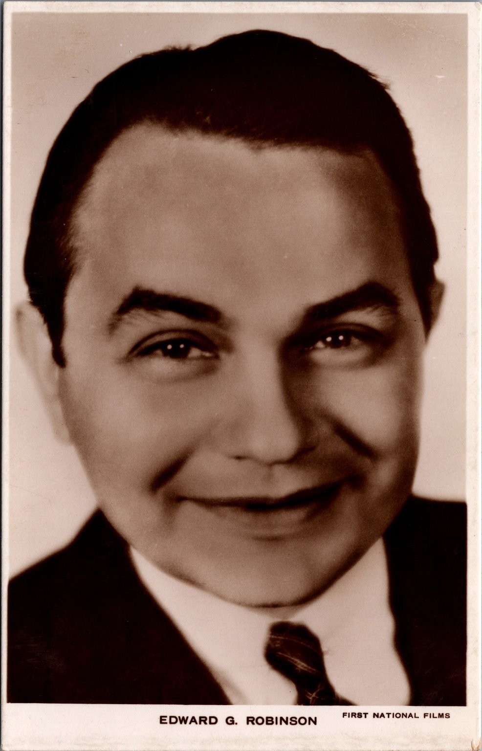 Edward G. Robinson Real Photo Postcard - First National Films British Edward G. Robinson Real Photo Postcard - First National Films British
