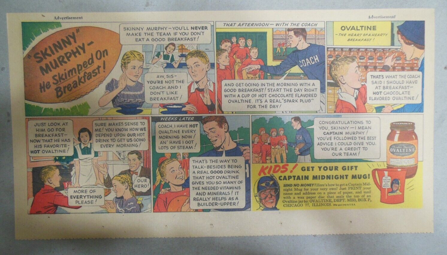 Ovaltine Drink Ad: \