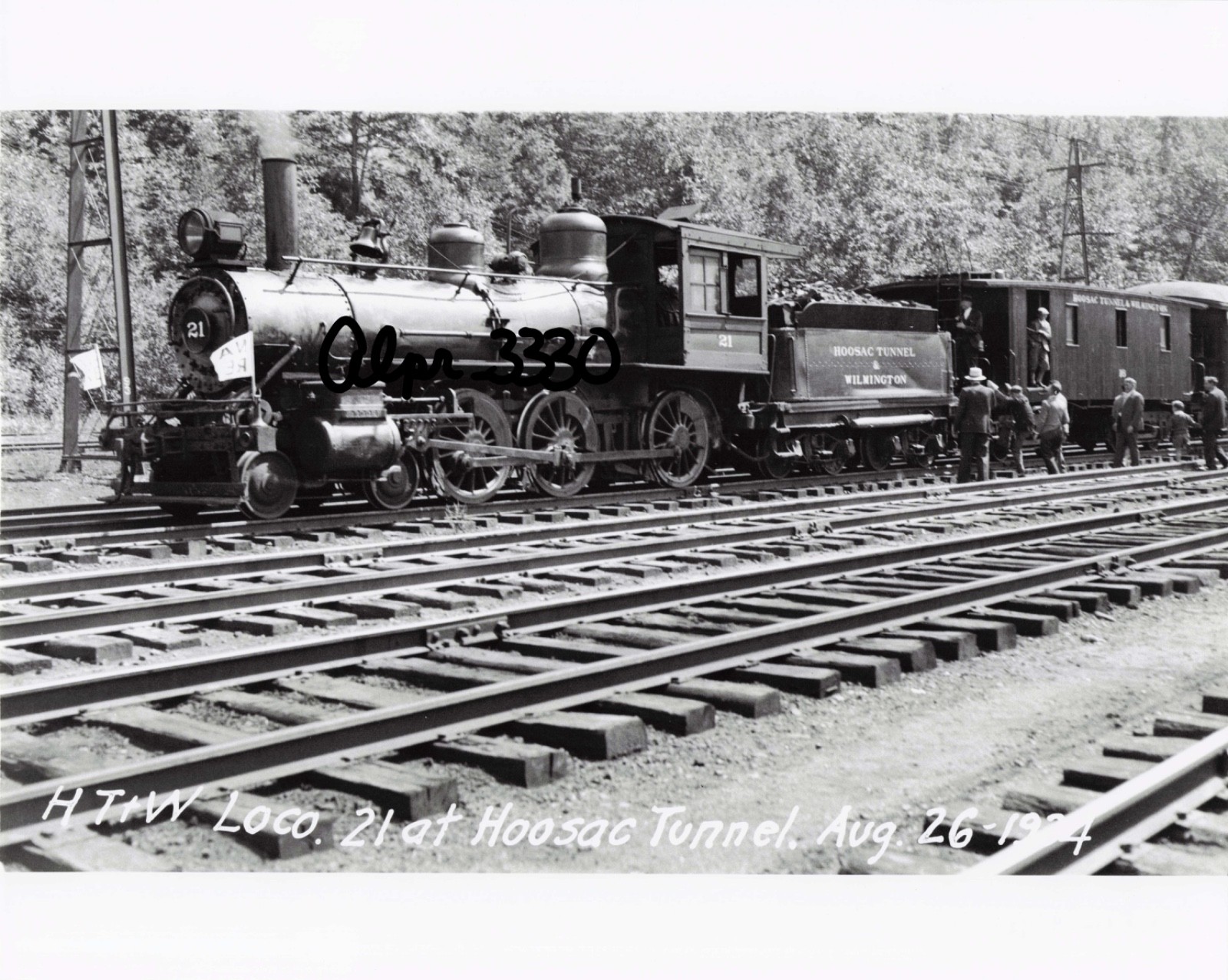 8 x 10  Photo: Hoosac Tunnel & Wilmington # 21 Hoosac Tummel 8/26/