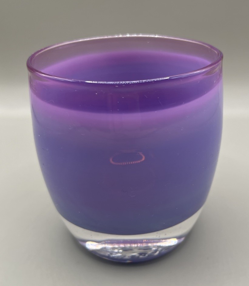 NWT Lavender Purple Hyacinth Glassy Baby Glass Candle Votive Holder NWT Lavender Purple Hyacinth Glassy Baby Glass Candle Votive Holder