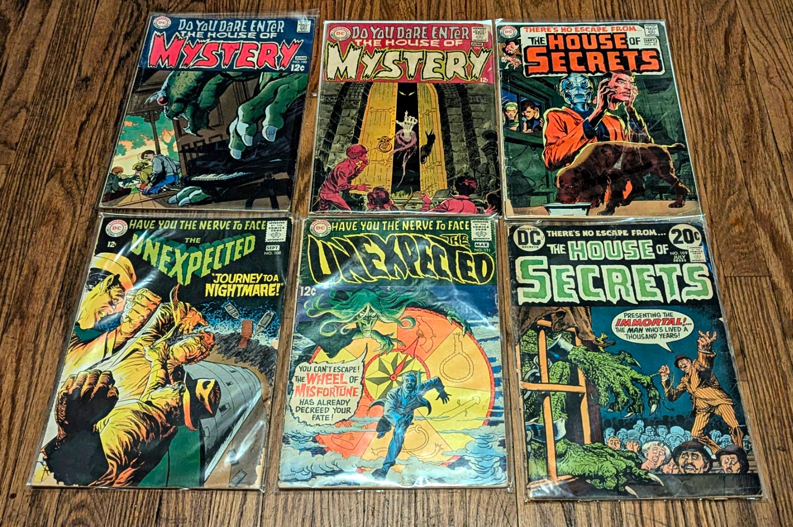 DC Comic Silver Bronze Age Horror Lot 6 House Mystery 174/180/186 Secrets 87/109 DC Comic Silver Bronze Age Horror Lot 6 House Mystery 174/180/186 Secrets 87/109