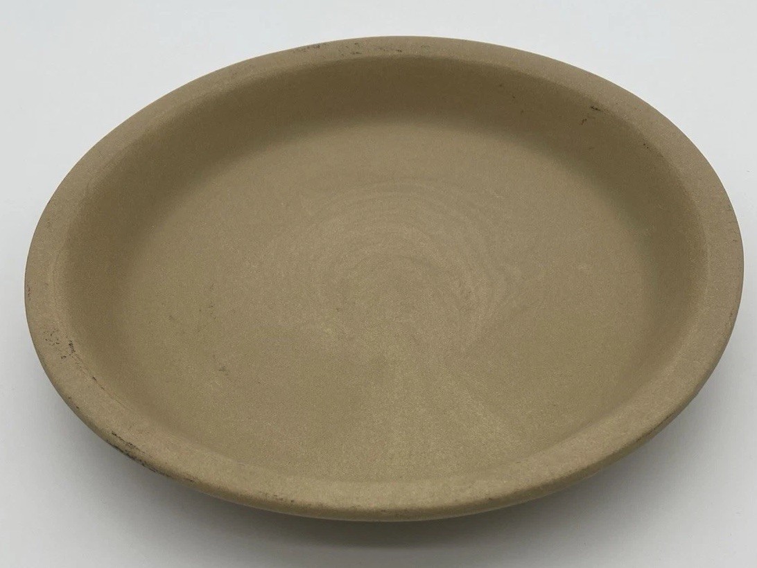 Pampered Chef Stone Pie Plate 9-inch Stoneware Family Heritage Collection