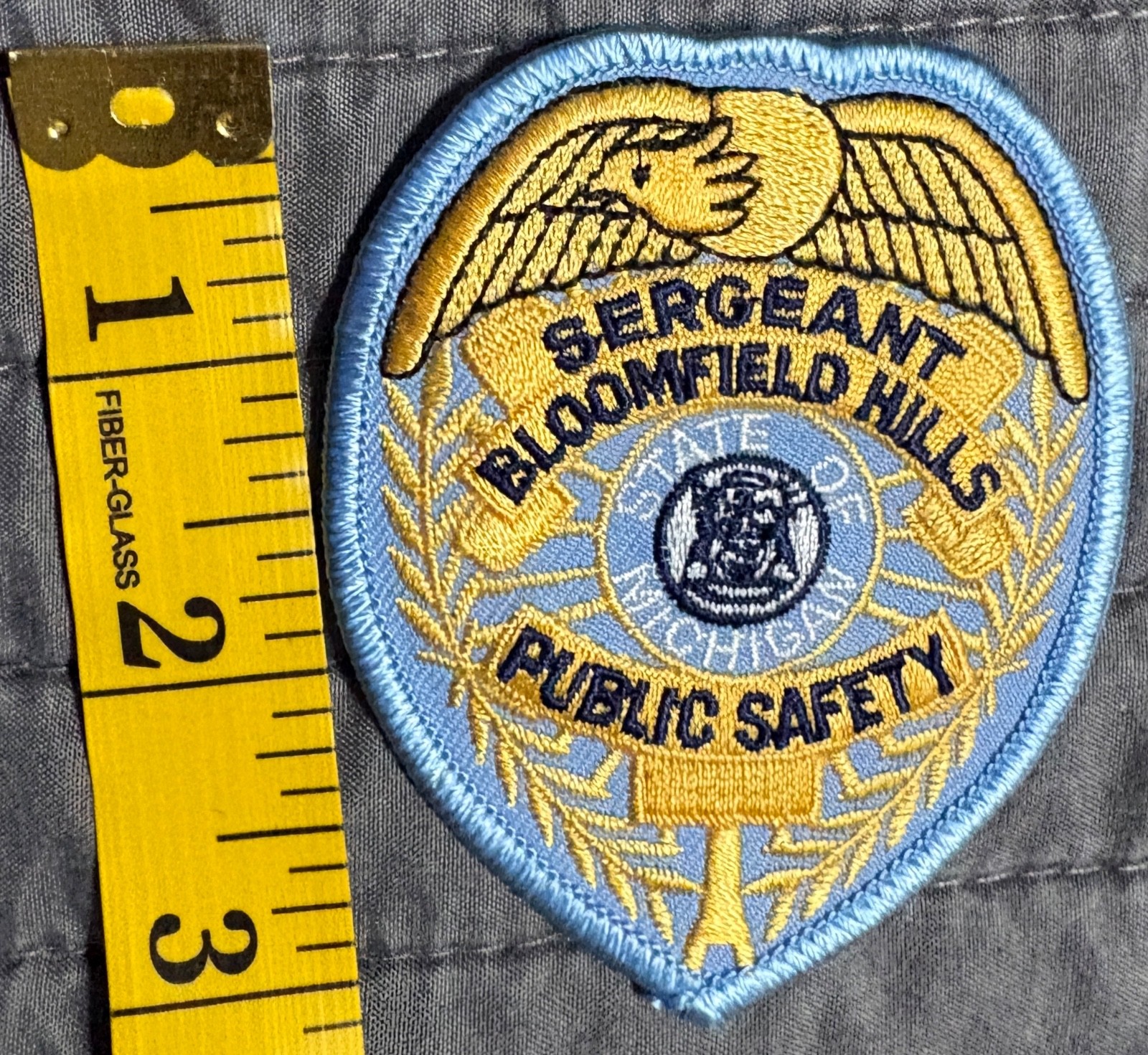 Vintage Bloomfield Hills Michigan MI Police Sergeant Patch