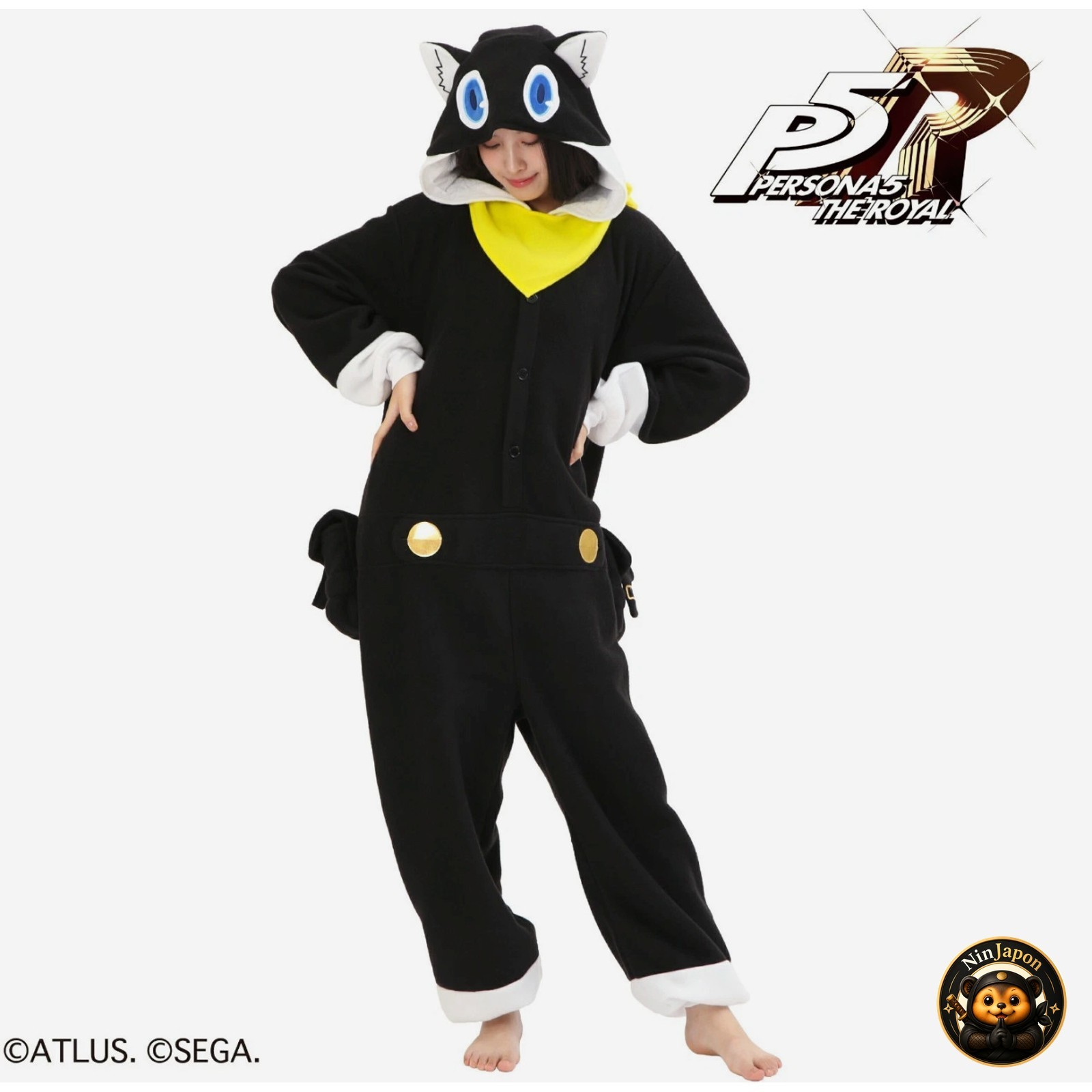 SAZAC Persona 5 MORGANA Kigurumi Costume Unisex Adults One Size Cosplay Japan