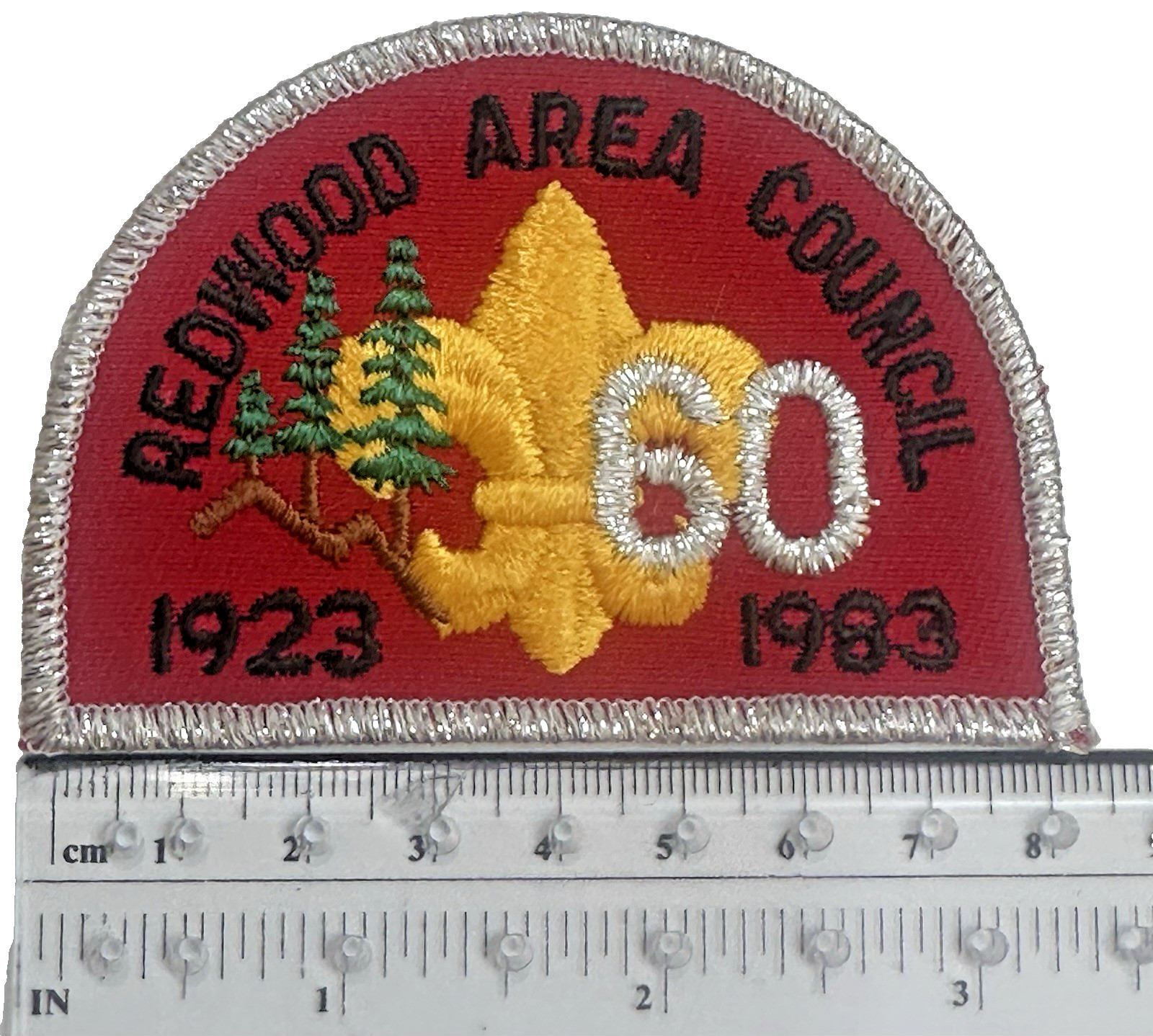 BSA 1983 Redwood Area Council 60th Anniversary SIlver Mylar Red CSP-Merged MINT BSA 1983 Redwood Area Council 60th Anniversary SIlver Mylar Red CSP-Merged MINT