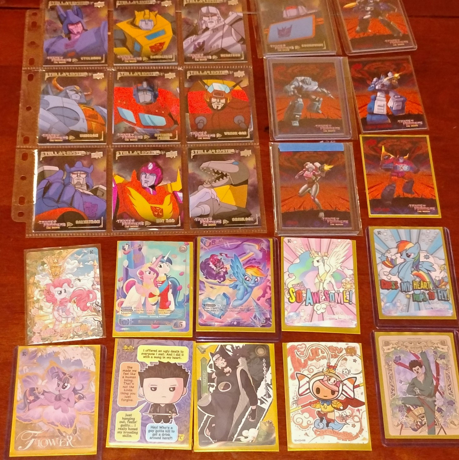Upper Deck Transformers: The Movie Stellar System 21-Card Lot 1st Ed Hologram
