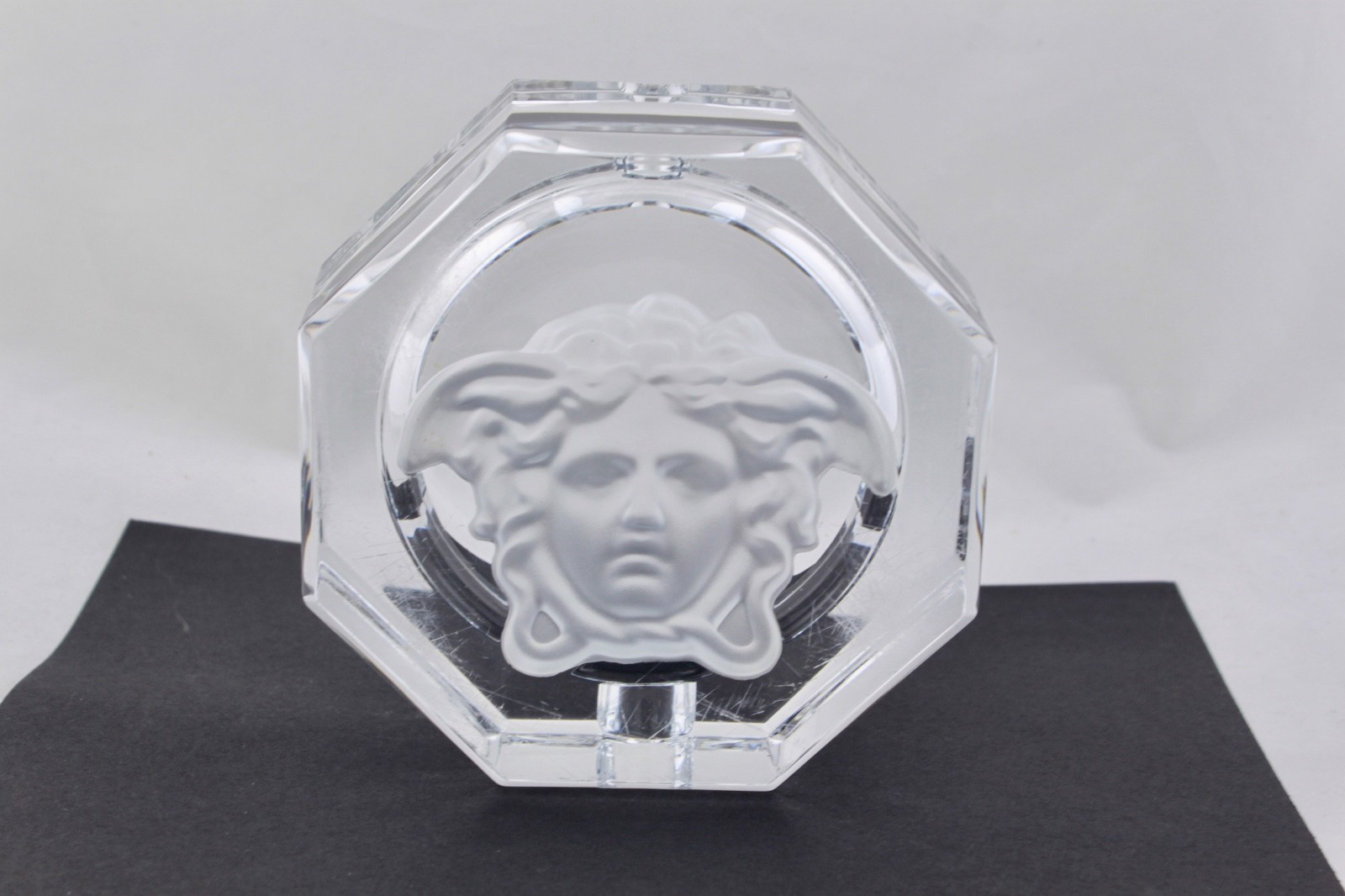 VERSACE ROSENTHAL MEDUSA LUMIERE CLEAR CRYSTAL 6.25\