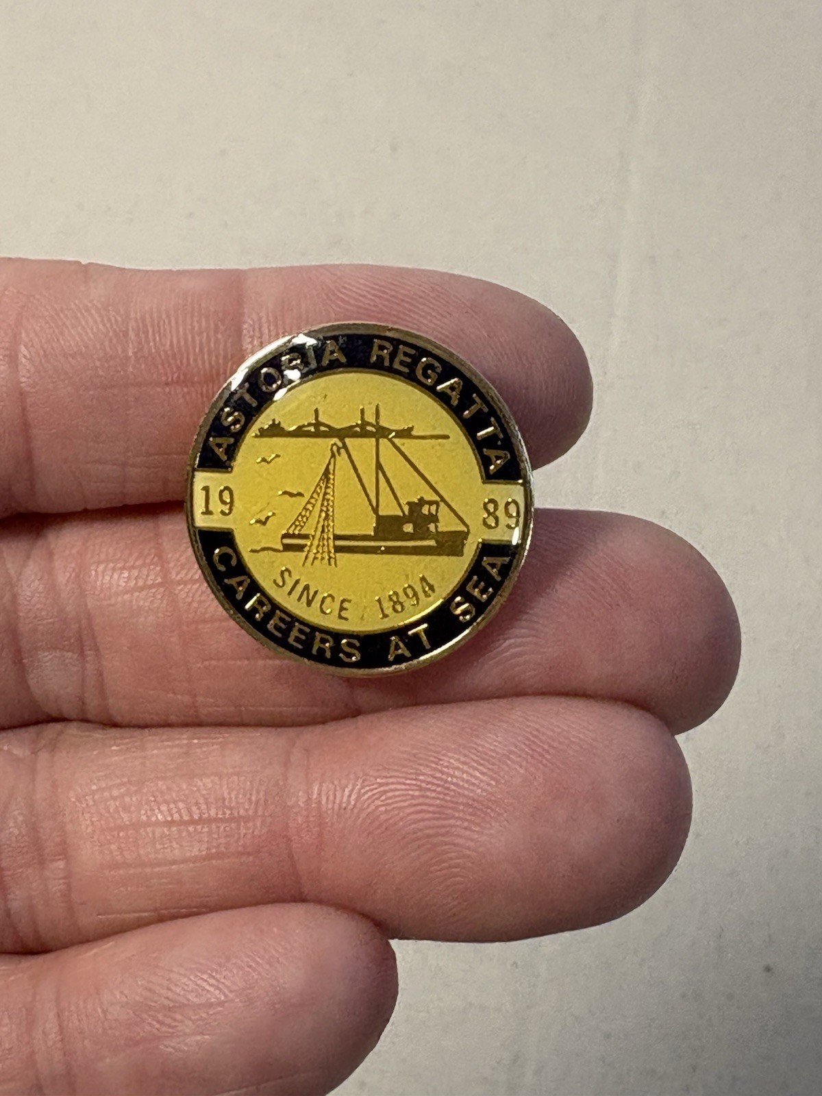 Astoria Regatta Careers at Sea 1989 Lapel Pin