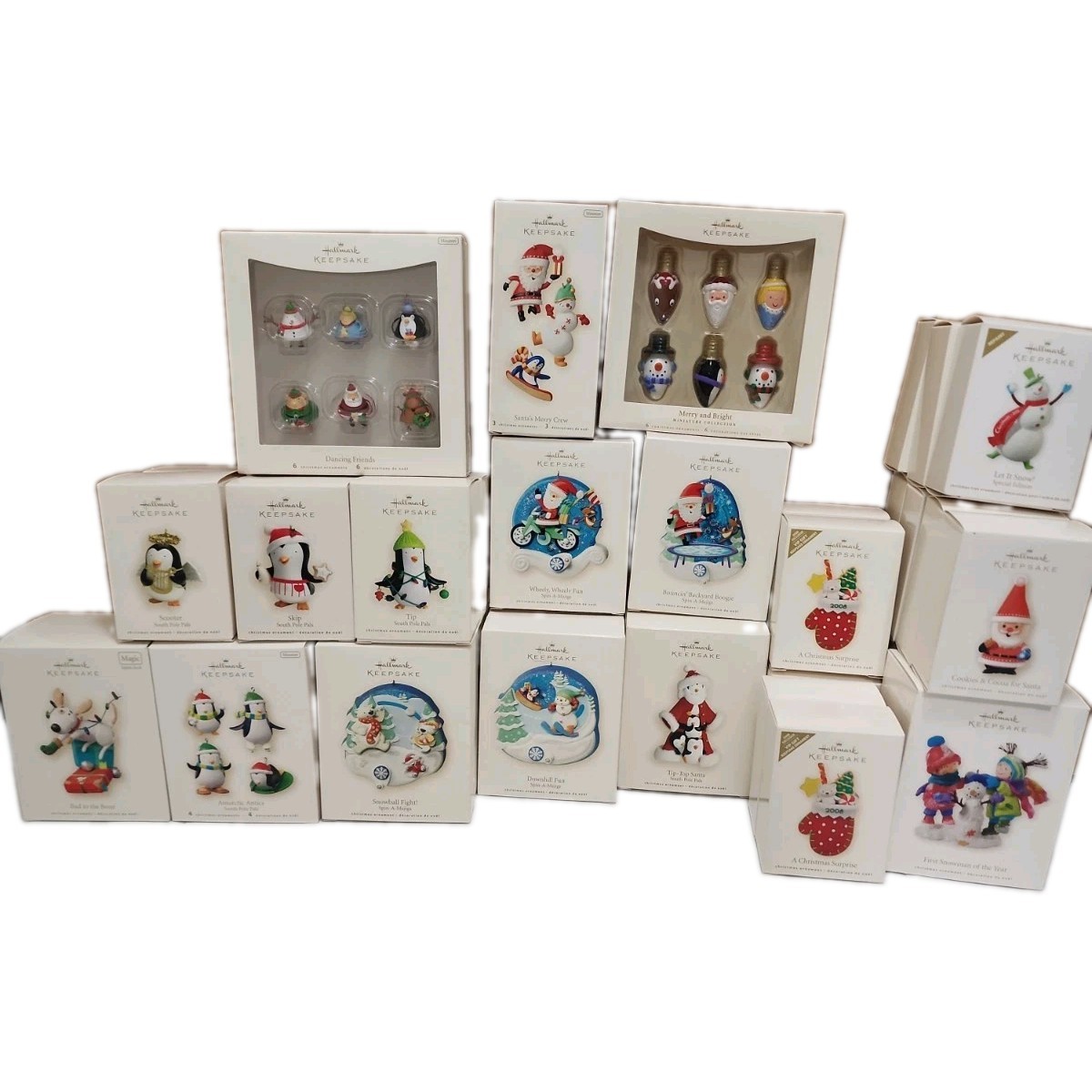 Hallmark Keepsake Ornament Cute Penguin Bundle 36 Santas Merry Crew South Pole