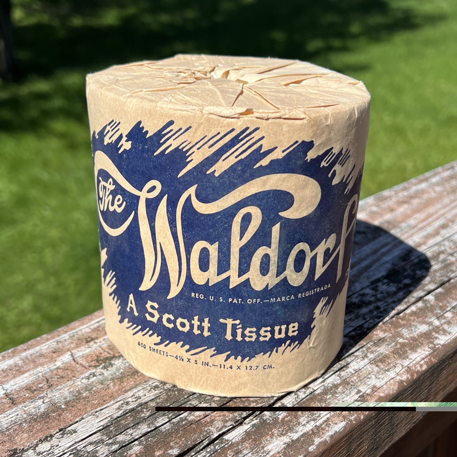 NOS Vintage WW2 Scott Waldorf Toilet Paper Advertising Roll Uncle Sam NOS Vintage WW2 Scott Waldorf Toilet Paper Advertising Roll Uncle Sam