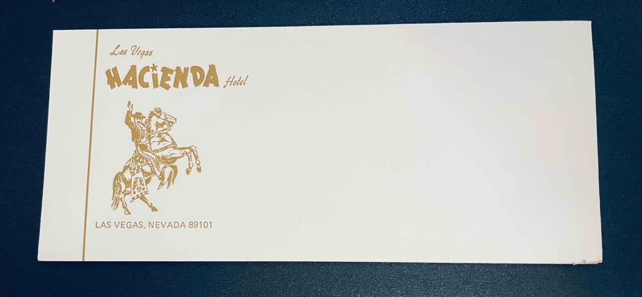Vintage 1960s Lot of 6 Hacienda Hotel & Casino Las Vegas Business Size Envelopes