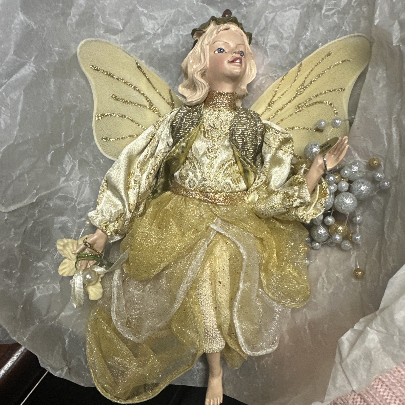 Vintage Catherine’s Gold Fairy Ornament 