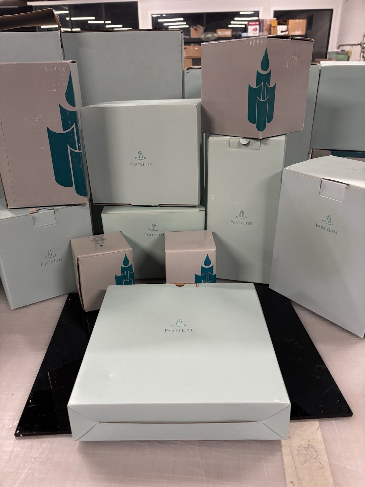 PartyLite Retired Candle Holders Lot 10 NIB Boxed Crystal Glass Porcelain