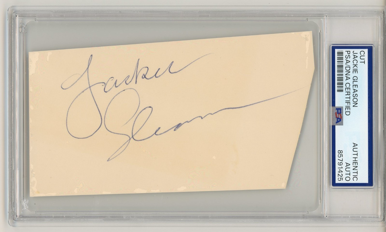 Jackie Gleason~ Signed Autographed Authentic Signature ~ PSA DNA Encased Jackie Gleason~ Signed Autographed Authentic Signature ~ PSA DNA Encased