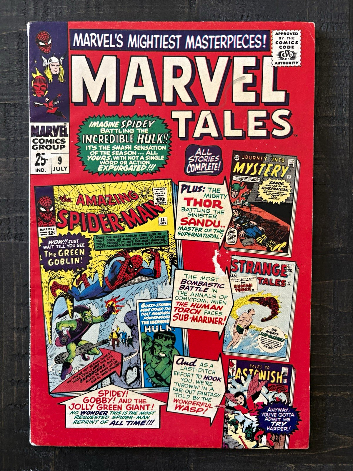 Marvel Tales #9 July 1967 Marvel Comics Spider-Man Green Goblin Reprint
