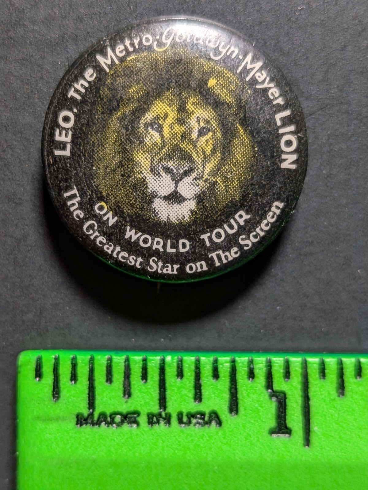 Vintage Goldwyn Mayer Lion Hollywood Movie Icon Pinback Pin Vintage Goldwyn Mayer Lion Hollywood Movie Icon Pinback Pin