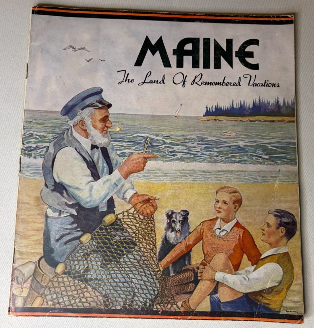 Vintage Maine Land of Remembered Vacations Travel Booklet Tourism Brochure 1930s Vintage Maine Land of Remembered Vacations Travel Booklet Tourism Brochure 1930s