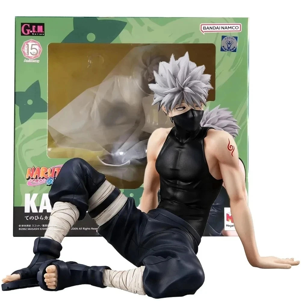 9cm Naruto Shippuden Figure – Hatake Kakashi Sitting Posture PVC Collectible