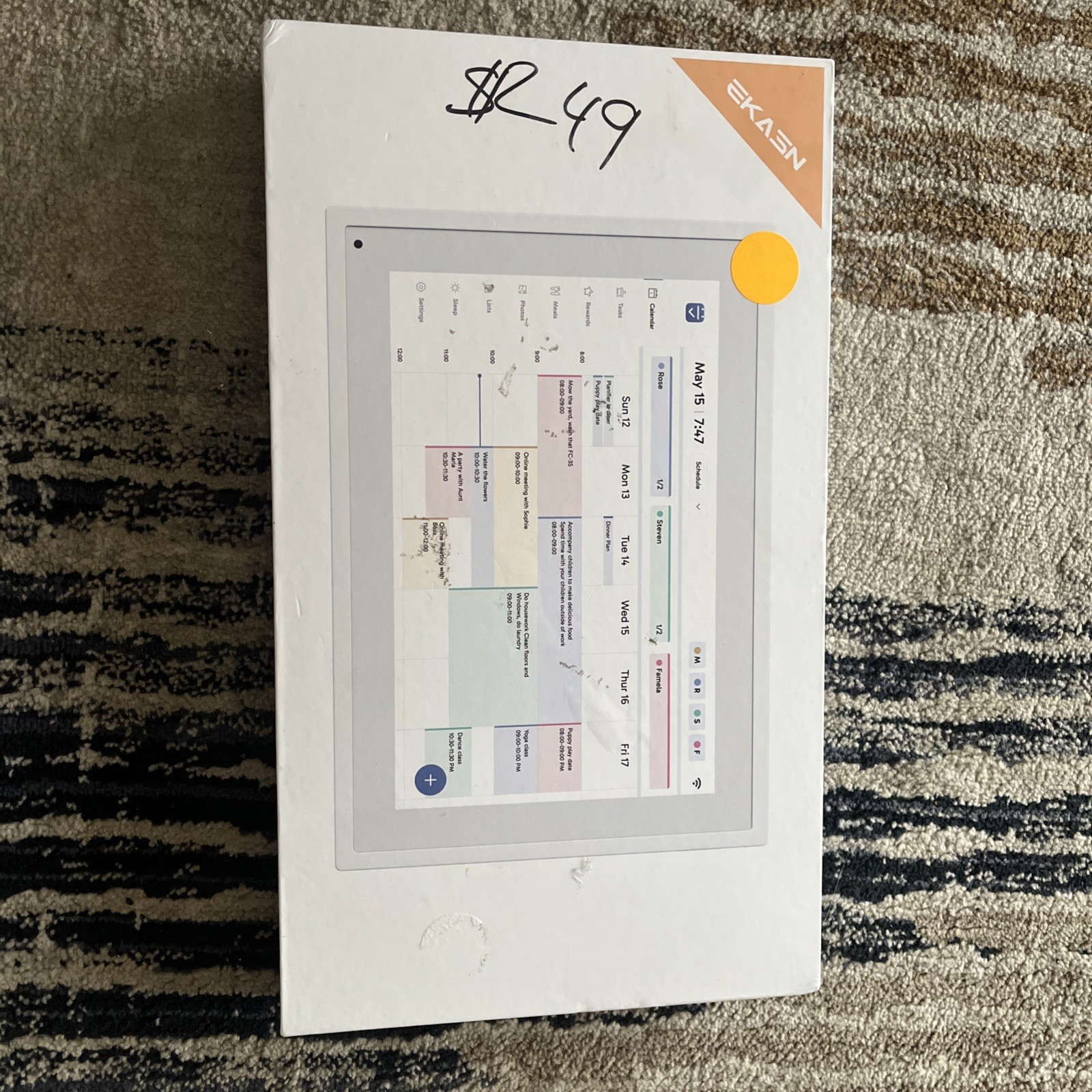 EKASN TP21 21.5” Smart Digital Family Calendar Touchscreen Wall Planner WiFi