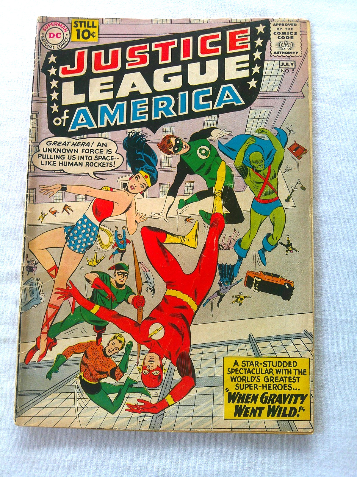 Justice League of America #5 DC 1961 Good- When Gravity Went Wild