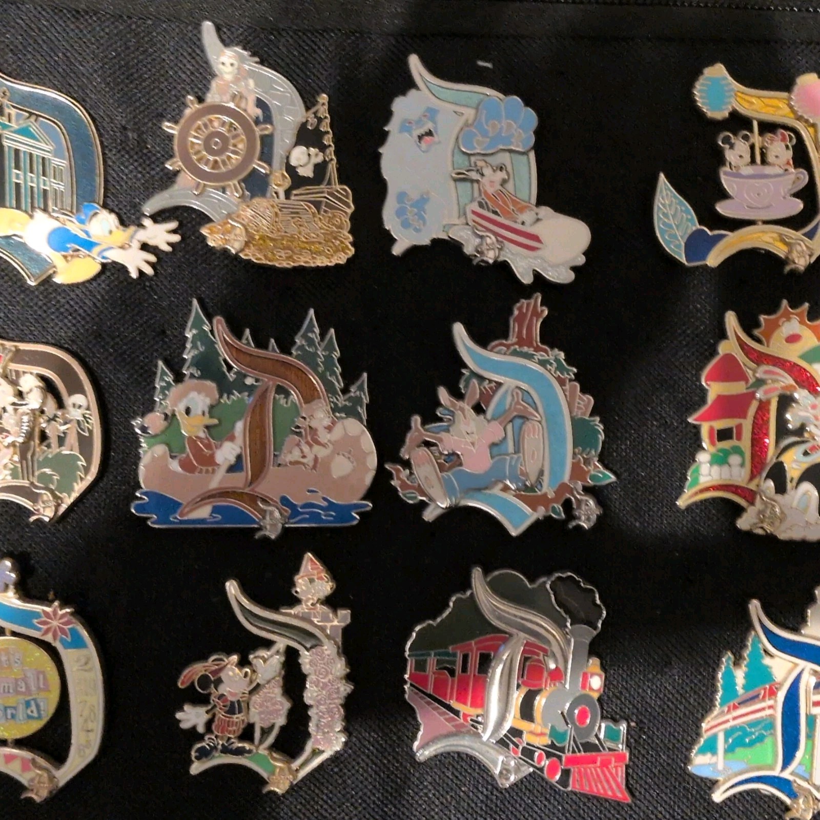 Disneyland Classic D Complete Set if 12 Pins Released 2011 Haunted Mansion, etc