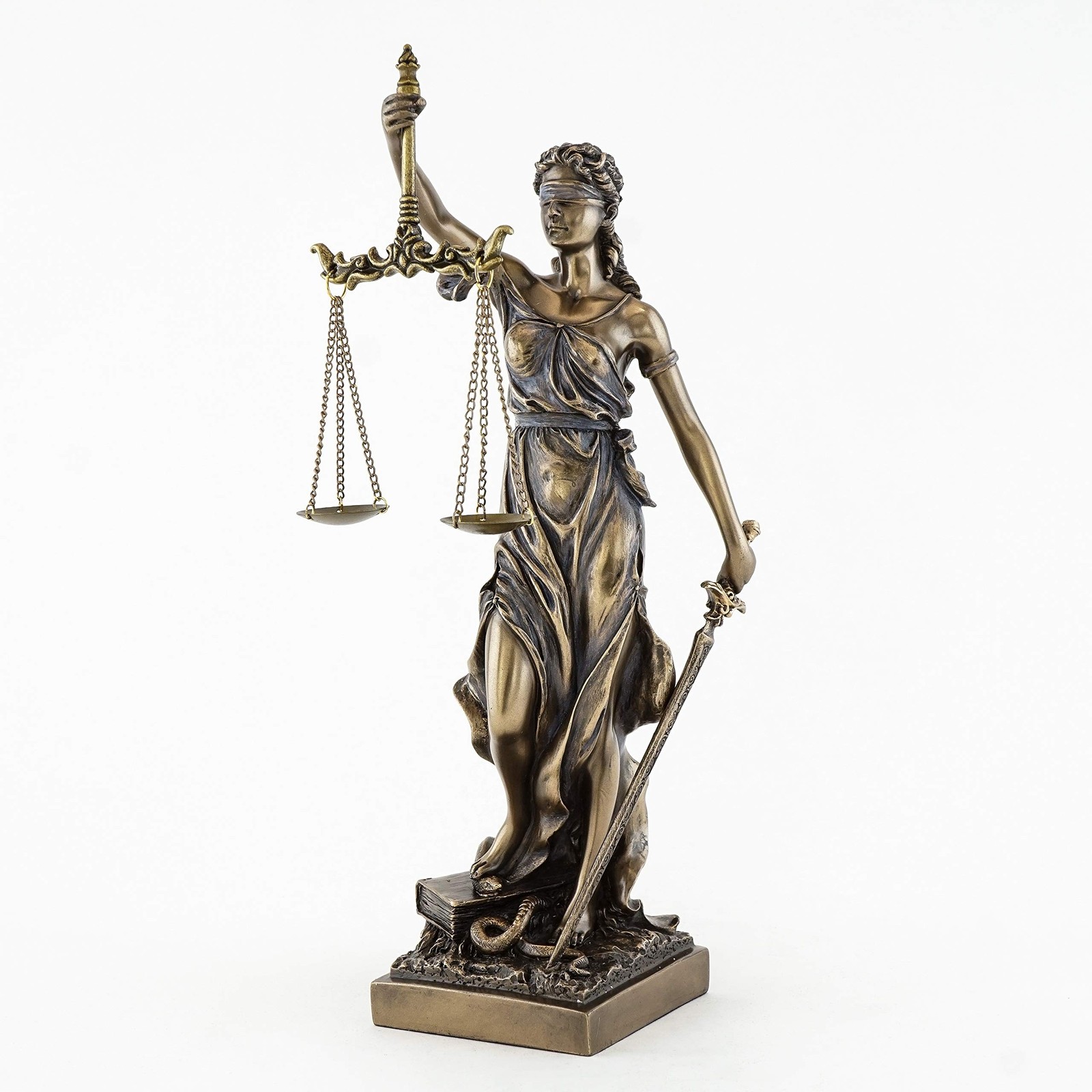 Top Collection Bronze Finish Lady Justice 12.5 Inch Statue Sculpture Top Collection Bronze Finish Lady Justice 12.5 Inch Statue Sculpture