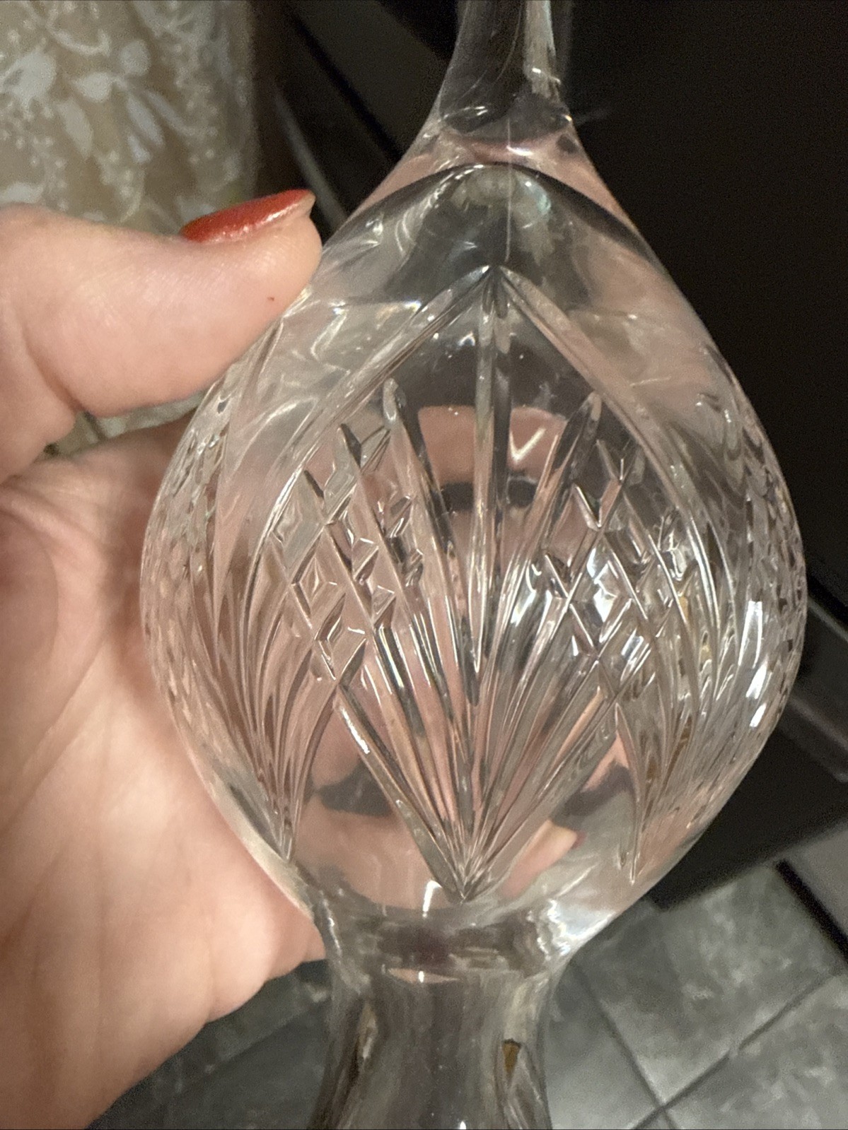 Vintage 1991 Lenox ABBY Crystal Tree Topper Hand-Blown Lead Glass Vintage 1991 Lenox ABBY Crystal Tree Topper Hand-Blown Lead Glass
