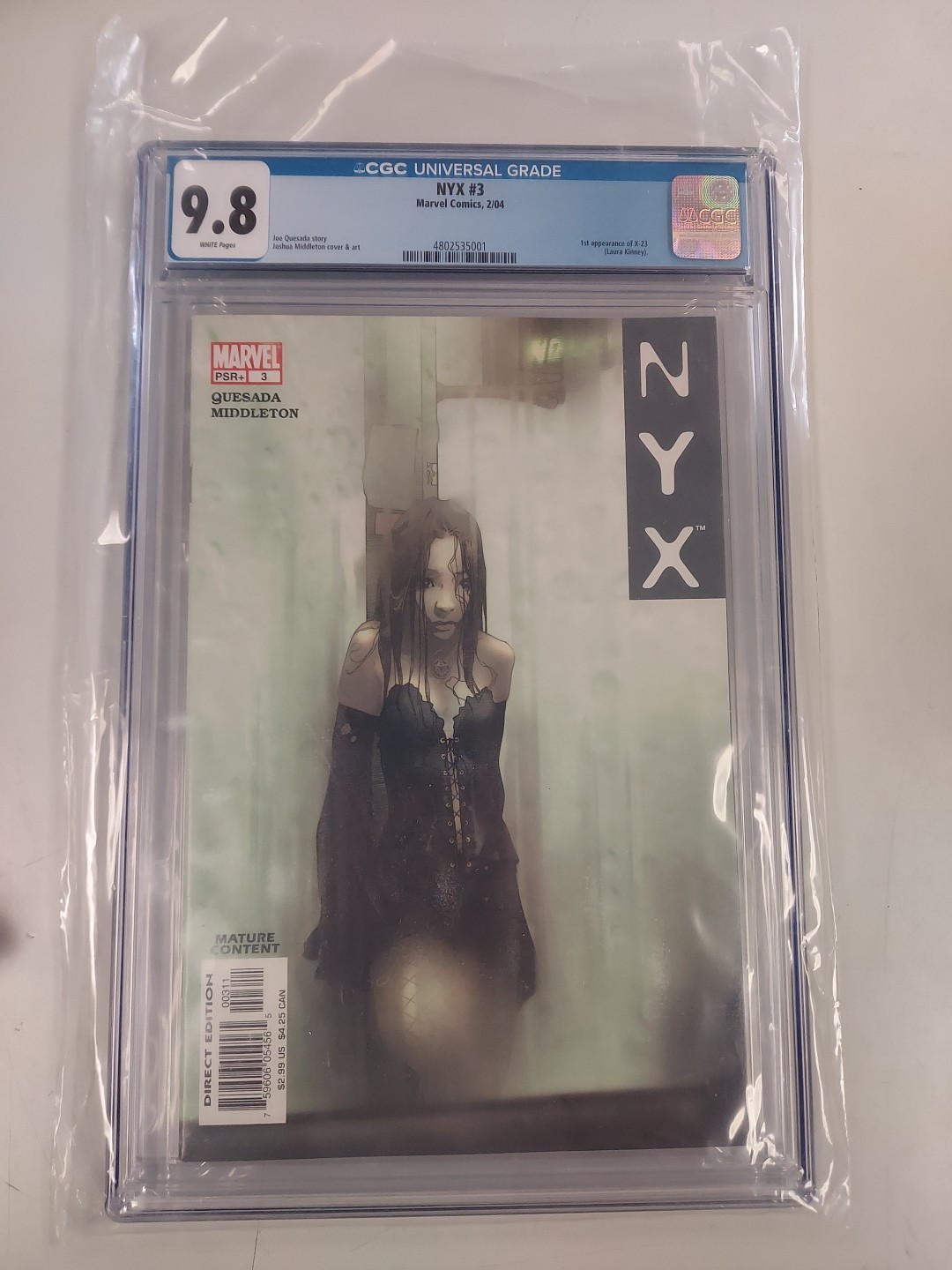 Marvel NYX #3 - CGC 9.8 - NM/MT - 1st X-23 Laura Kinney 