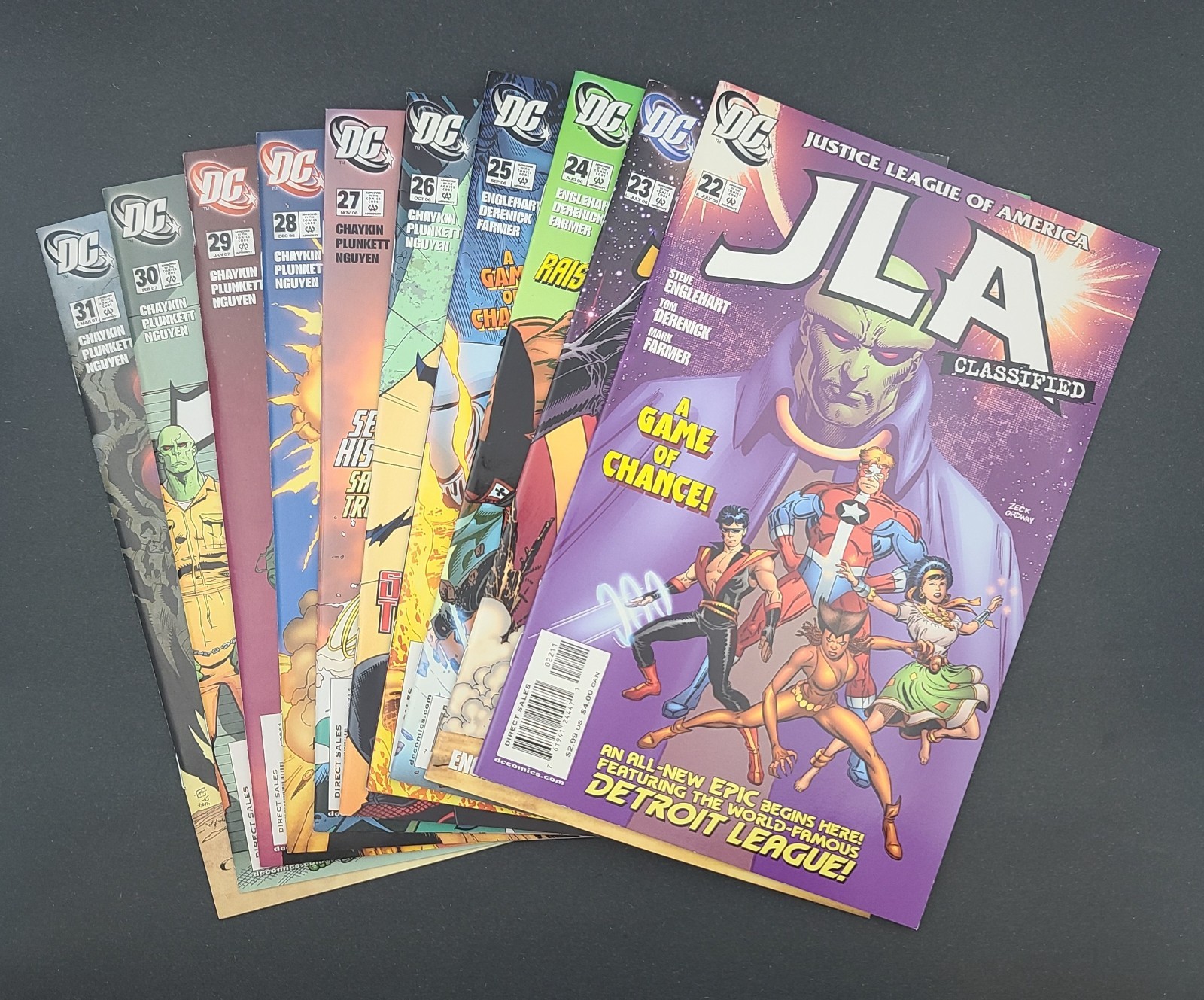 JLA Classified #22-31: Detroit League + Sacred Trust (DC, 2006-07)