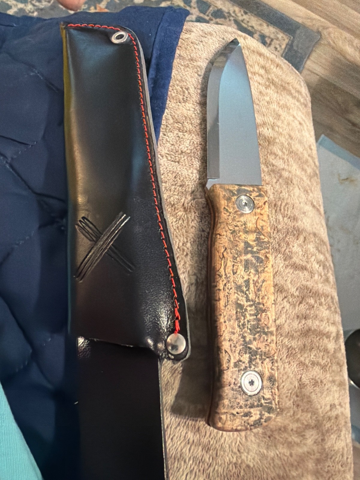 Marttiini Bushcraft Fixed Knife blade Steel Full Tang Blade Birch Handle